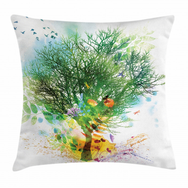 Multiple Exposure Nature Pillow Cover