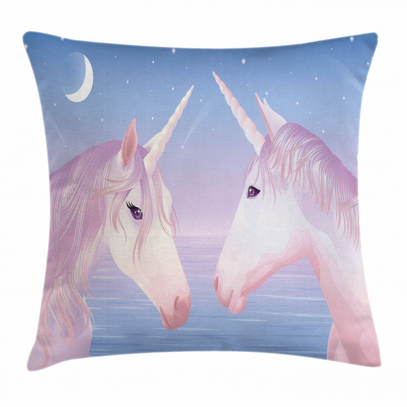 2 Akhal Teke Unicorns Pillow Cover