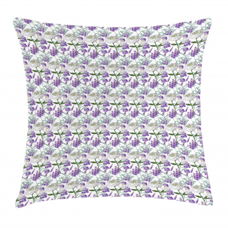 Lavender and Peony Pillow Cover