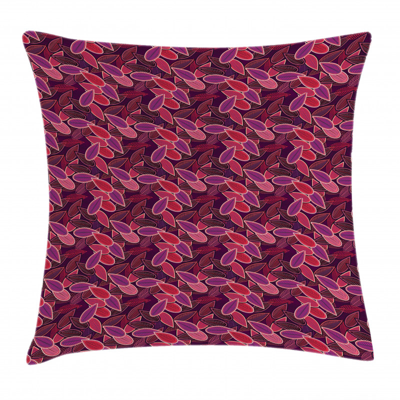 Abstract Leaves Foliage Pillow Cover