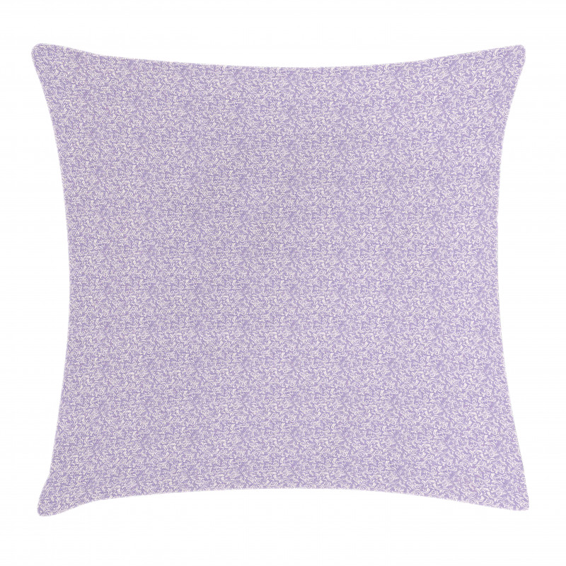 Scroll Style Curly Leaves Pillow Cover