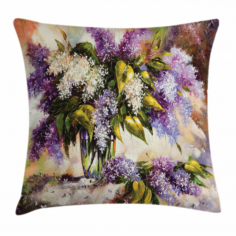 Impressionist Oil Paint Pillow Cover