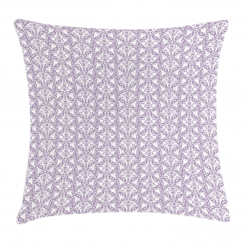 Baroque Floral Swirls Pillow Cover
