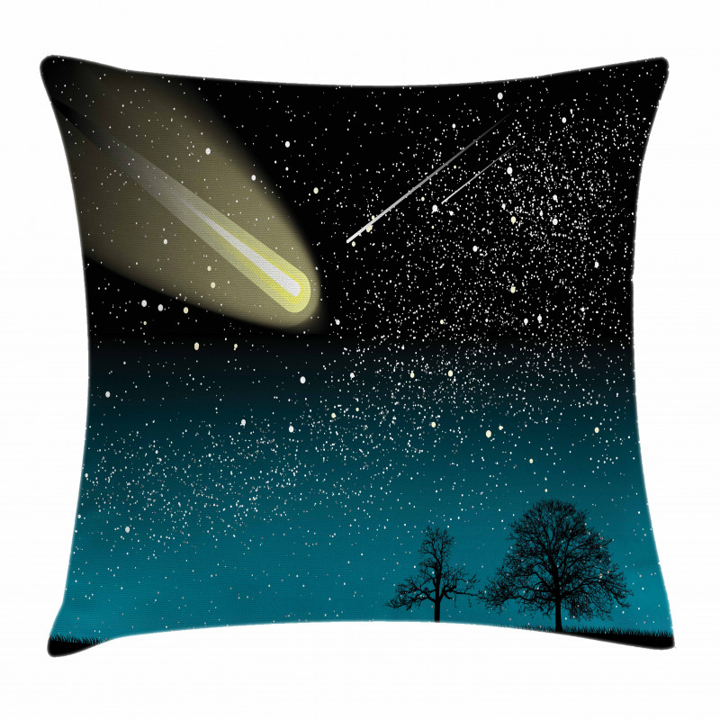 Shooting Stars at Night Pillow Cover
