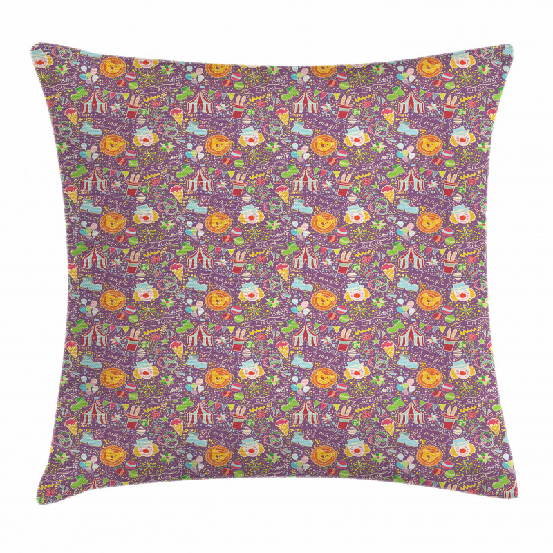 Tent Clown Icecream Ring Pillow Cover