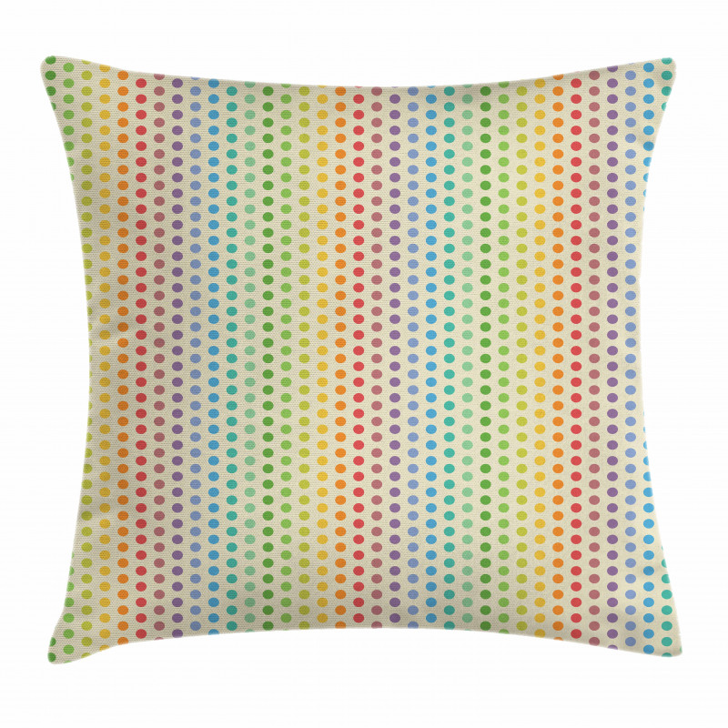 Colorful Dots Spectrum Pillow Cover