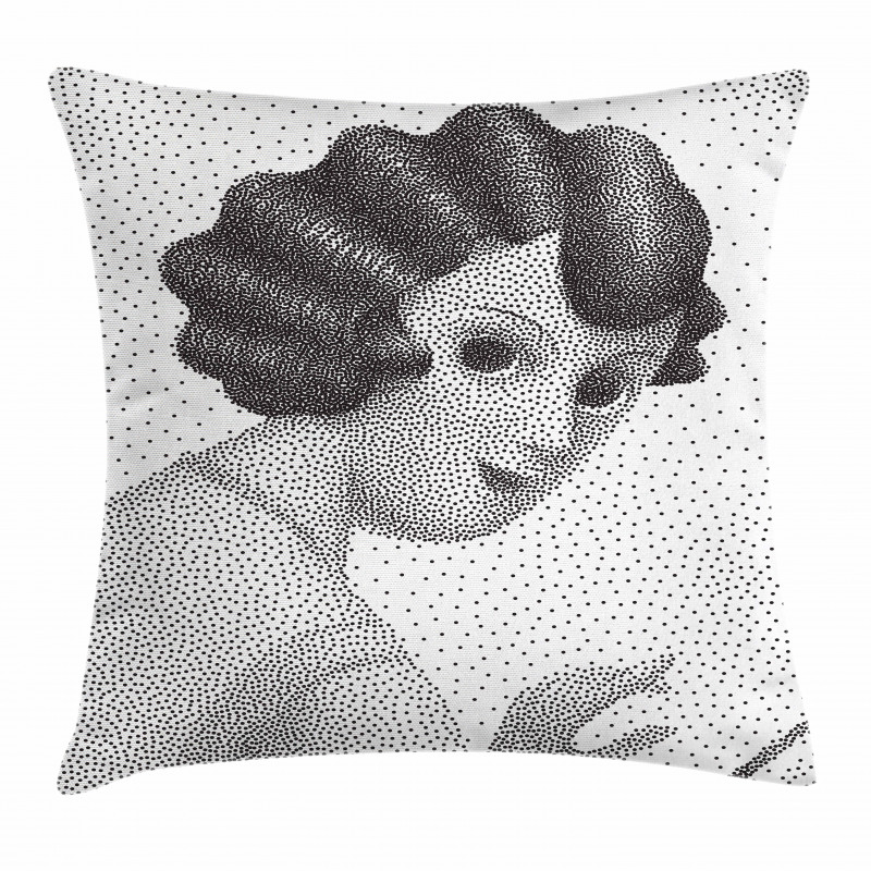Young Lady from 20's Pillow Cover
