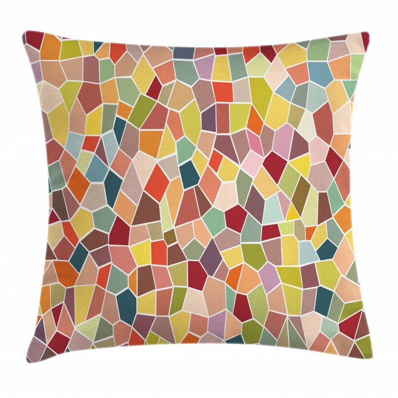 Motley Retro Mosaic Pillow Cover