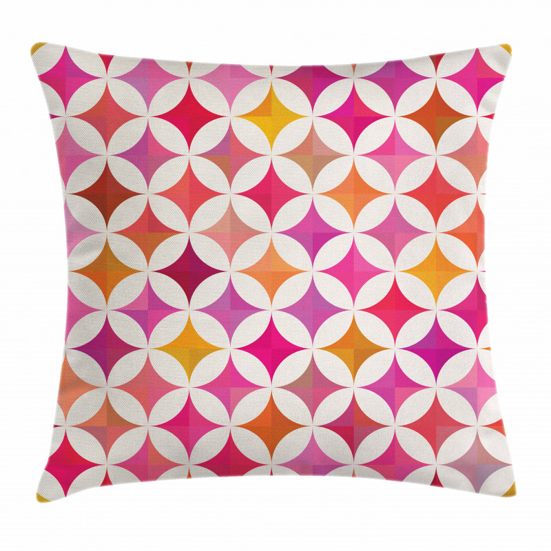 Semi Circles and Stars Pillow Cover