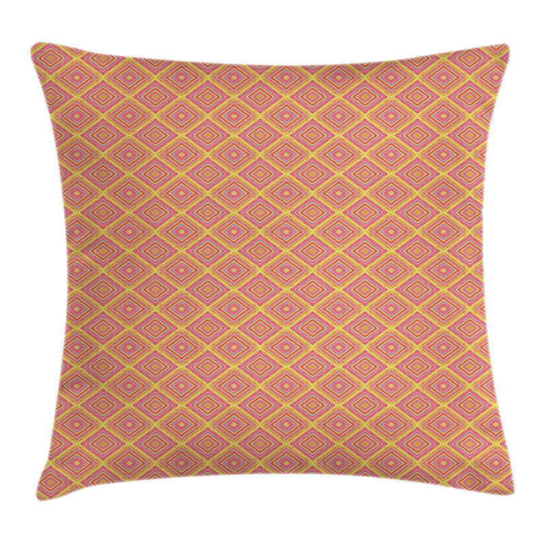 Diagonal Rhombus Tile Pillow Cover