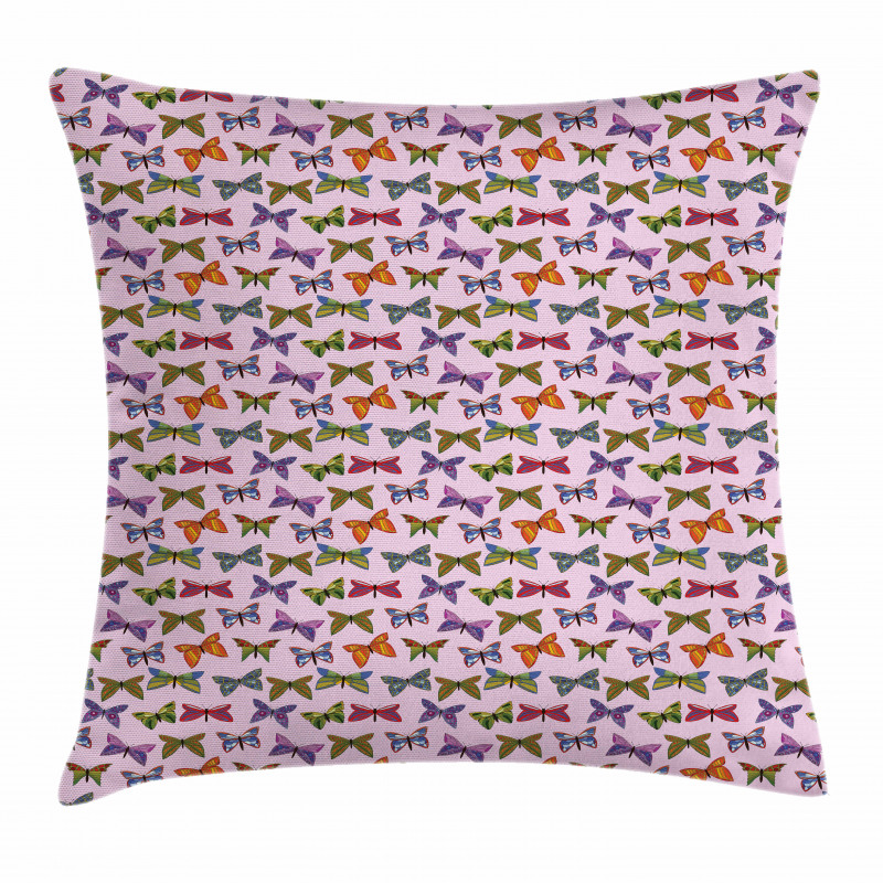 Doodle Butterflies Art Pillow Cover