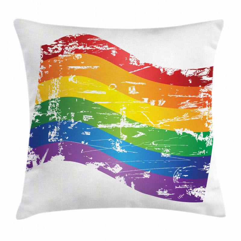Gay Pride Flag Pillow Cover