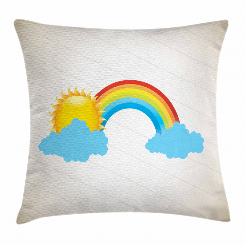 Sun over Clouds Pillow Cover