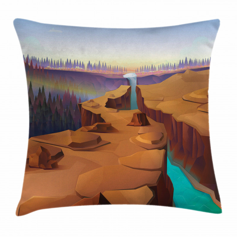 Cartoon Canyon Pillow Cover