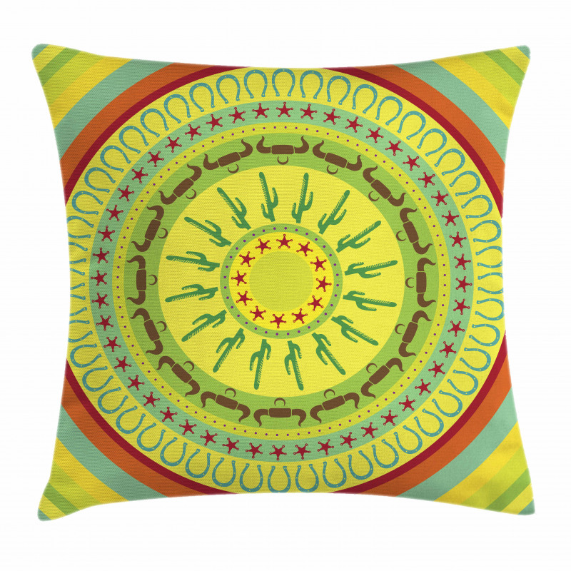 Wild West Mandala Pillow Cover