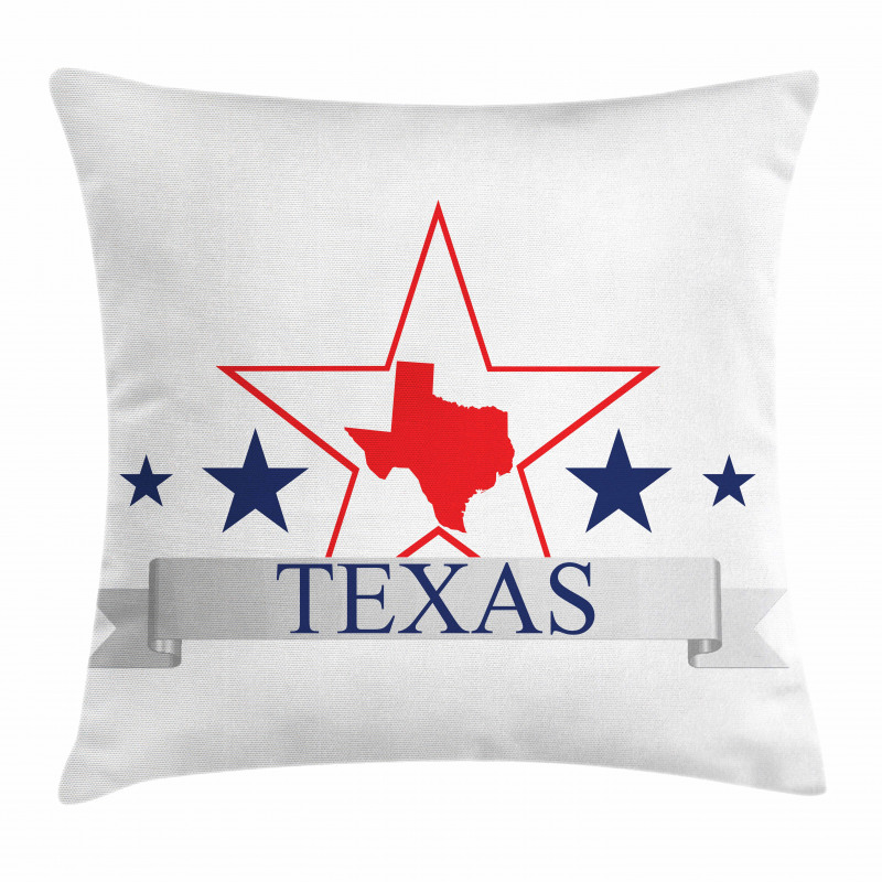 American Map Pattern Pillow Cover