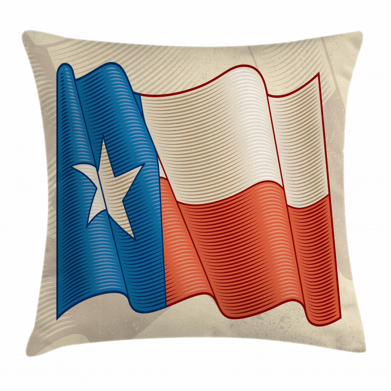 Flapping Flag Motif Pillow Cover