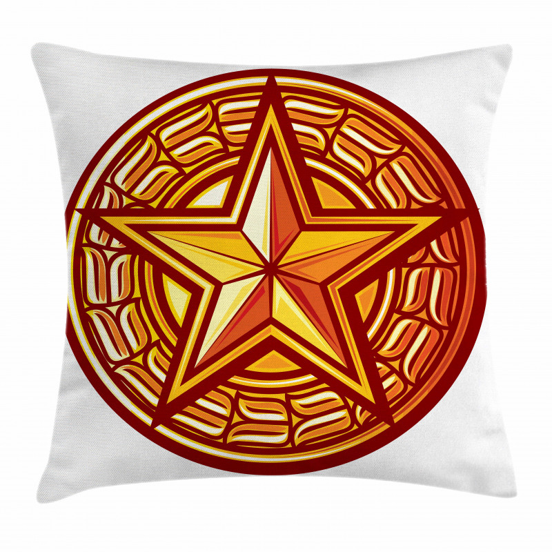 Seal Design in Warm Tones Pillow Cover