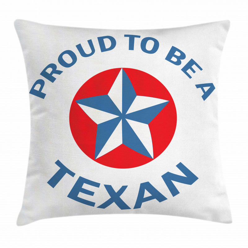 Patriotic Words Pillow Cover