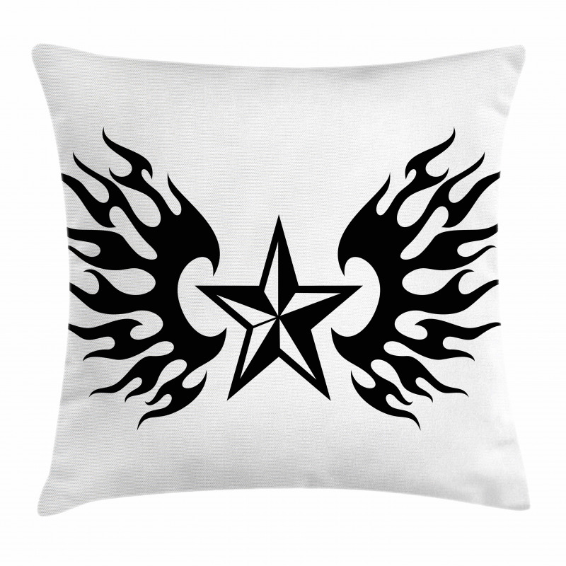 Flame Wings Design Pillow Cover