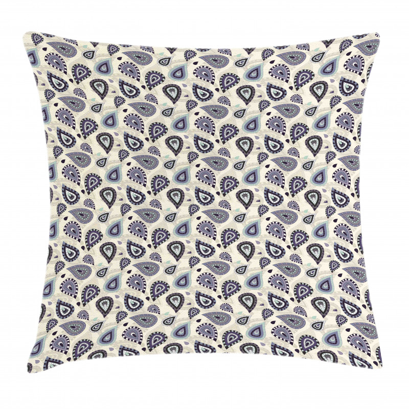 Moroccan Paisley Motif Pillow Cover