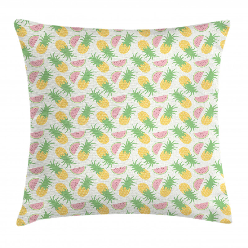 Watermelon and Dots Pillow Cover