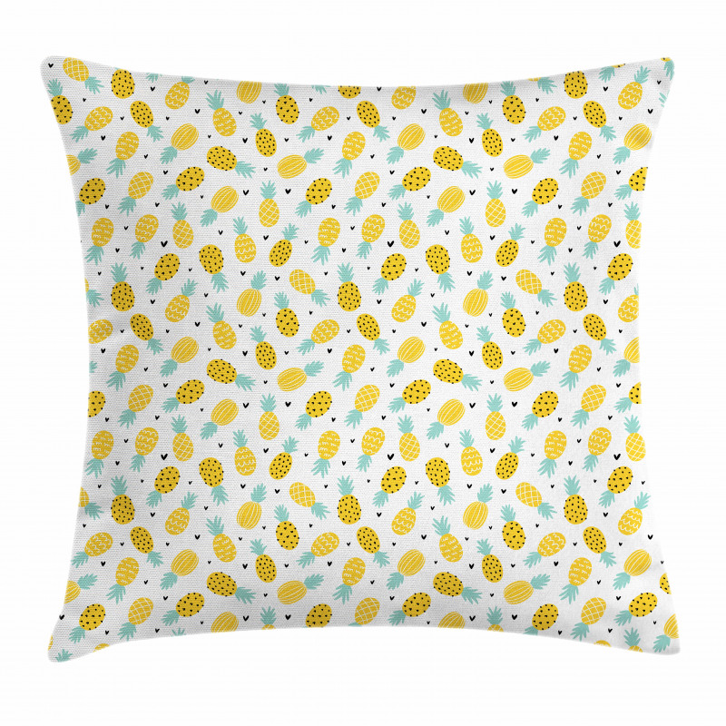 Fresh Doodle Pineapple Pillow Cover