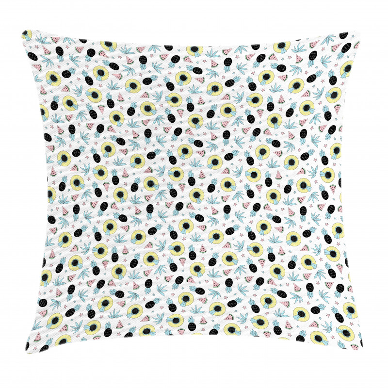 Hats Pineapples Stars Pillow Cover