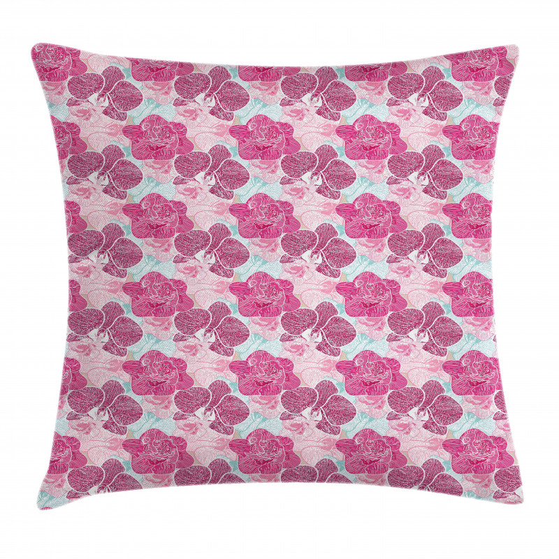 Orchid Grunge Pillow Cover
