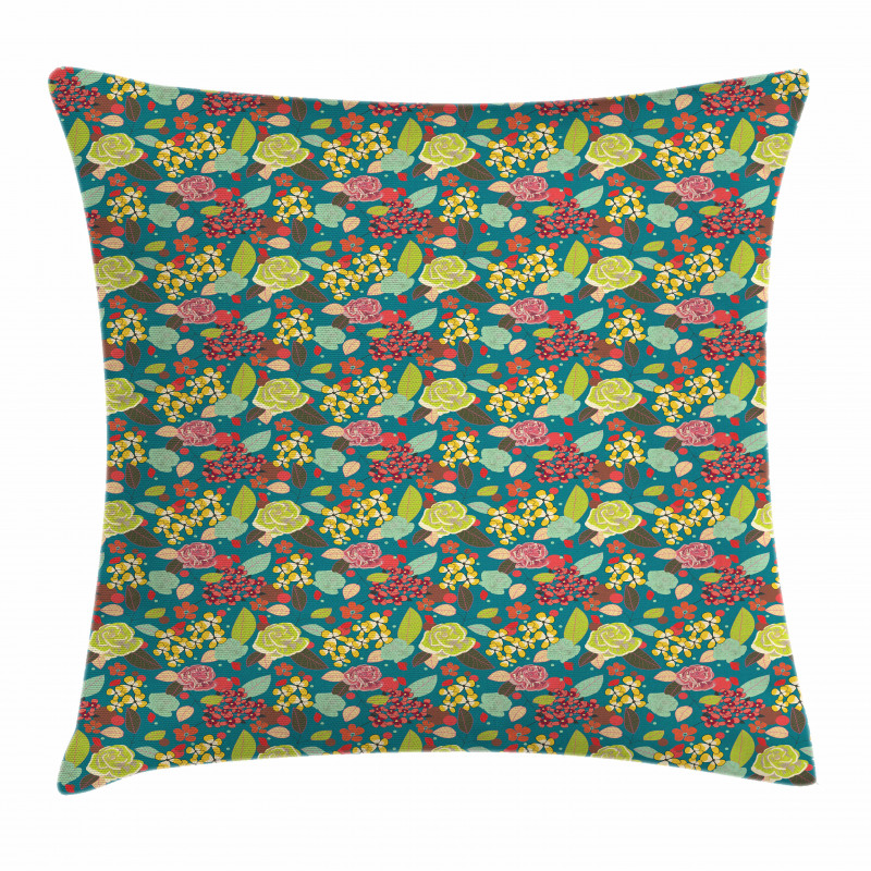 Colorful Bedding Plants Pillow Cover