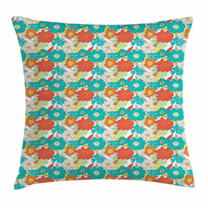 Doodle Fresh Spring Pillow Cover