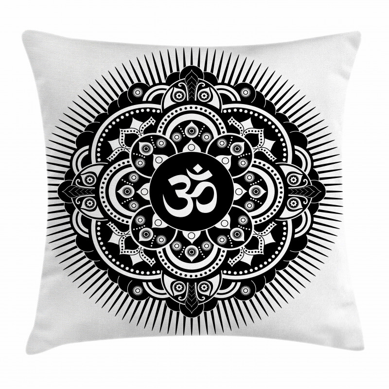 Oriental Tattoo Art Mandala Pillow Cover