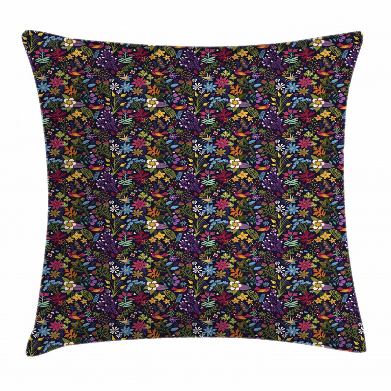 Feminine Garden Design Pillow Cover