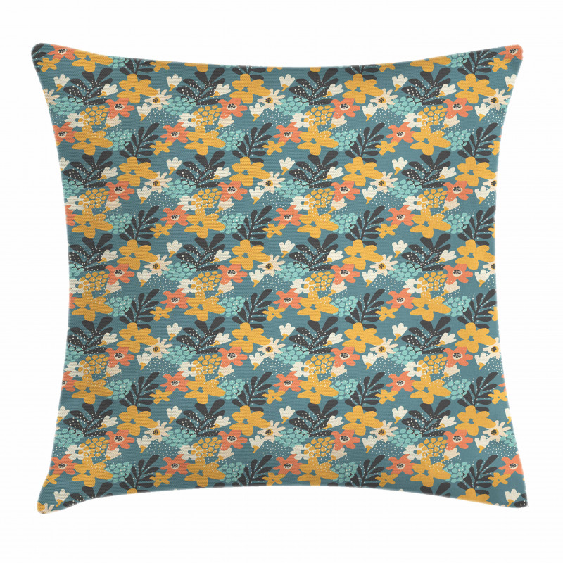 Abstract Garden Doodle Pillow Cover