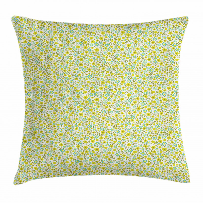 Nature Blooms Pattern Pillow Cover