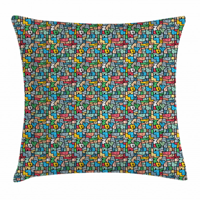 Brazilian Favela Urban Pillow Cover