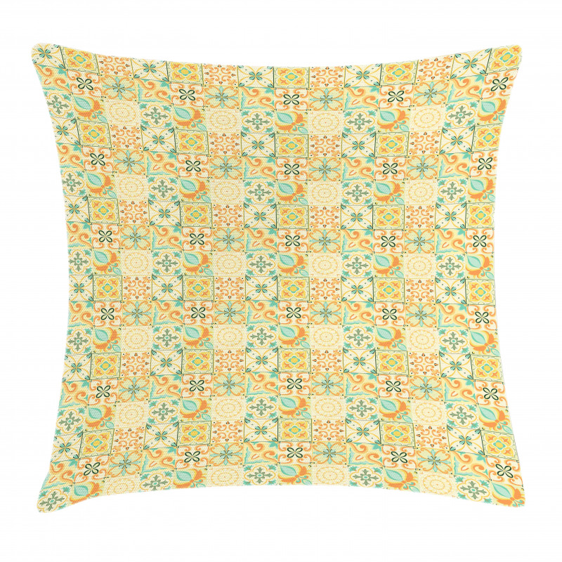 Italian Floral Pattern Pillow Cover