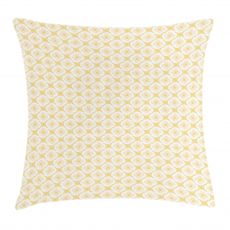 Blossoms Abstract Shapes Pillow Cover
