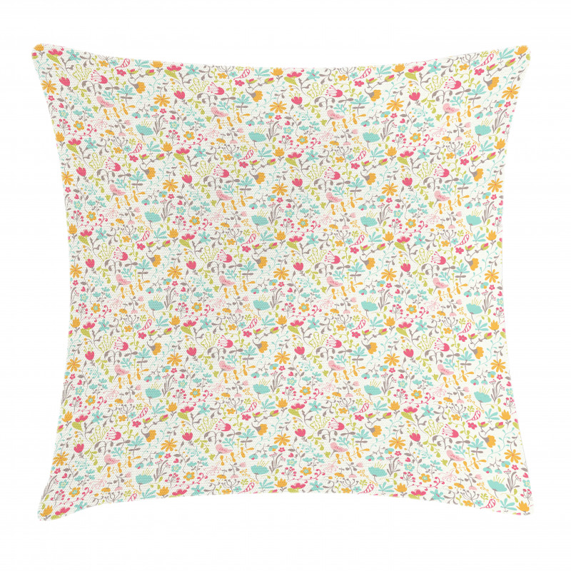 Botanical Spring Art Pillow Cover