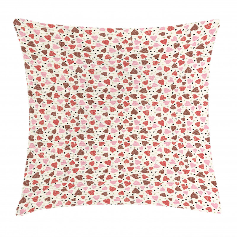 Pastel Romantic Pattern Pillow Cover