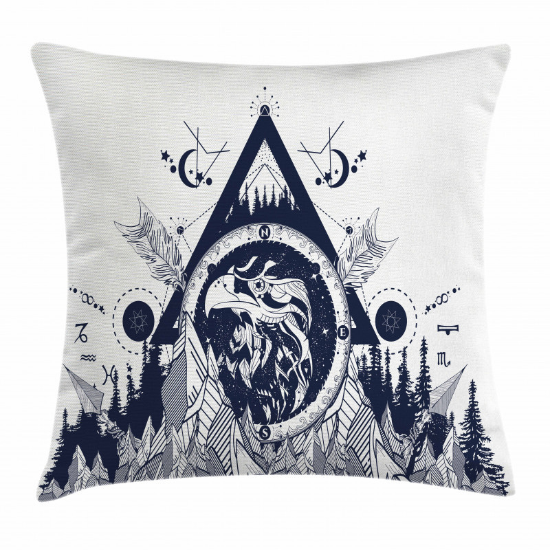 Eagle Ethnic Pillow Cover