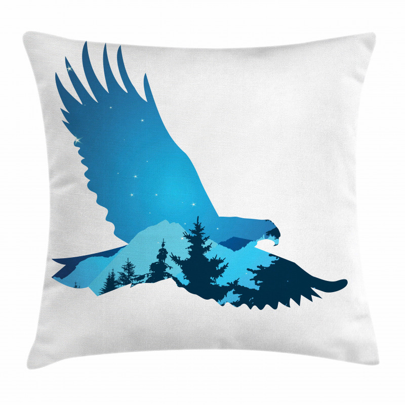 Bird Silhouette Design Pillow Cover