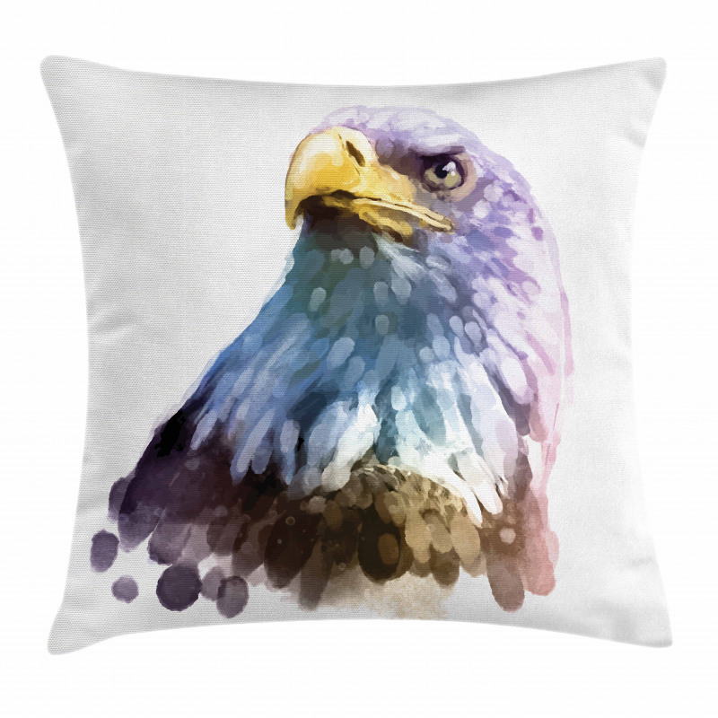 Watercolor Bald Eagle Pillow Cover