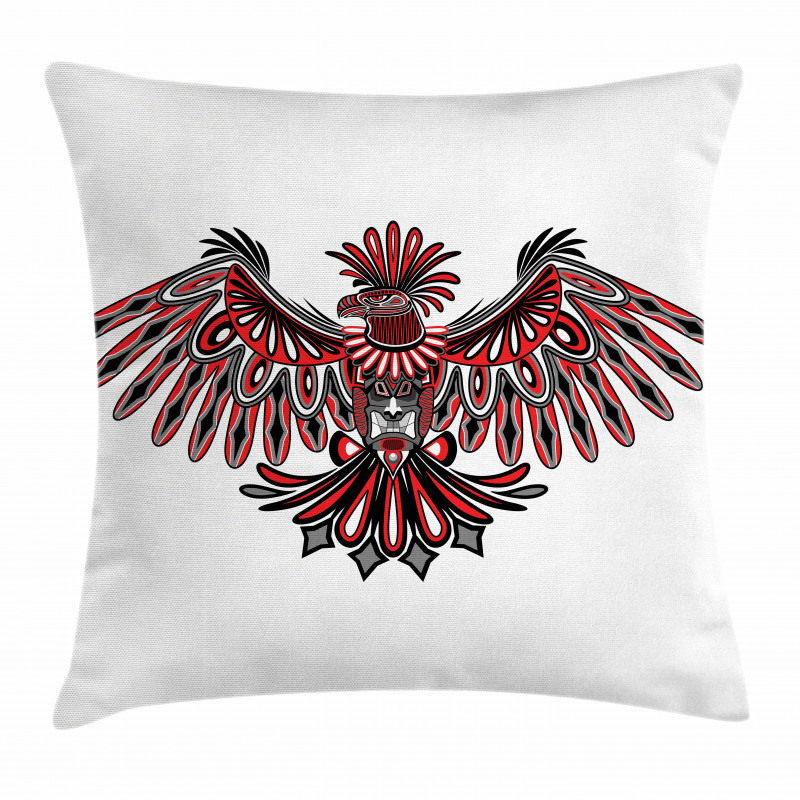 Haida Art Style Eagle Pillow Cover