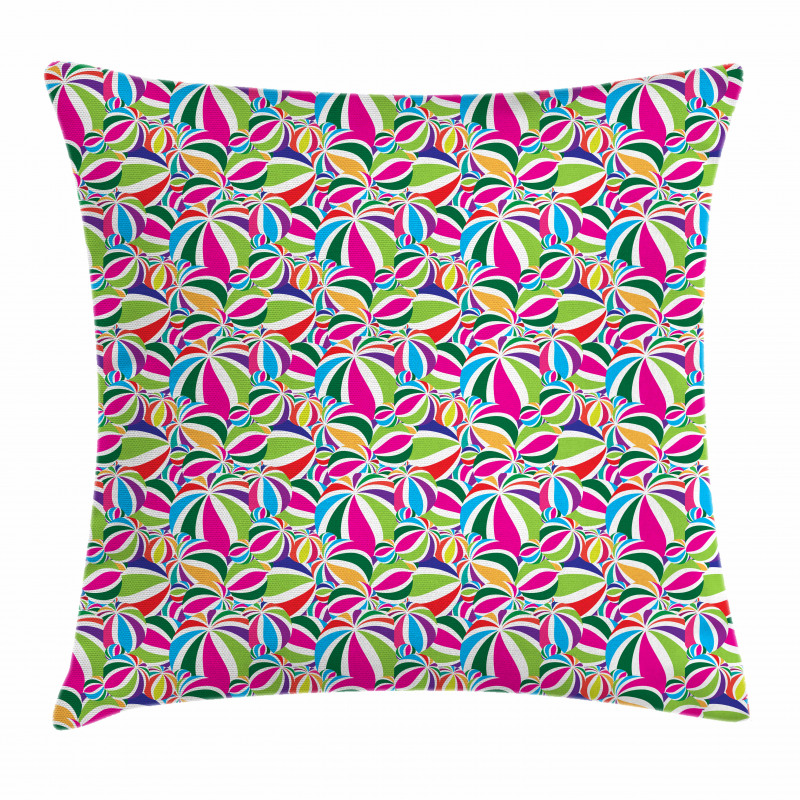 Balls with Stripes Pillow Cover