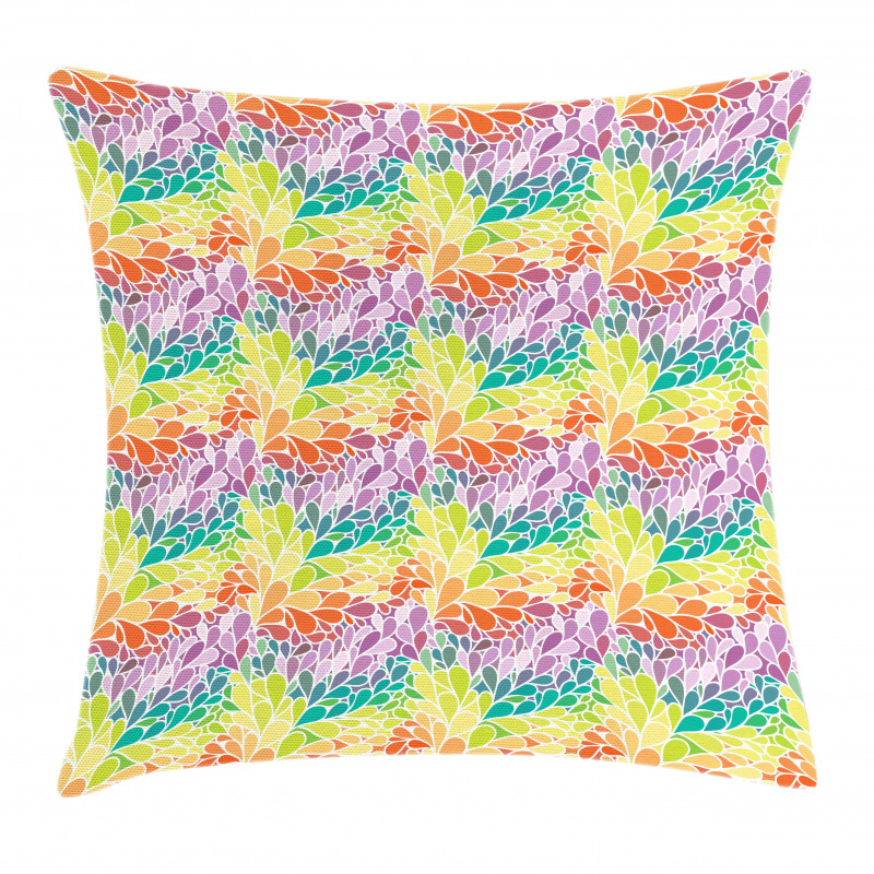 Doodle Lively Leaves Pillow Cover