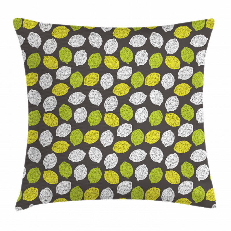 Neatly Scribbled Fruit Pillow Cover