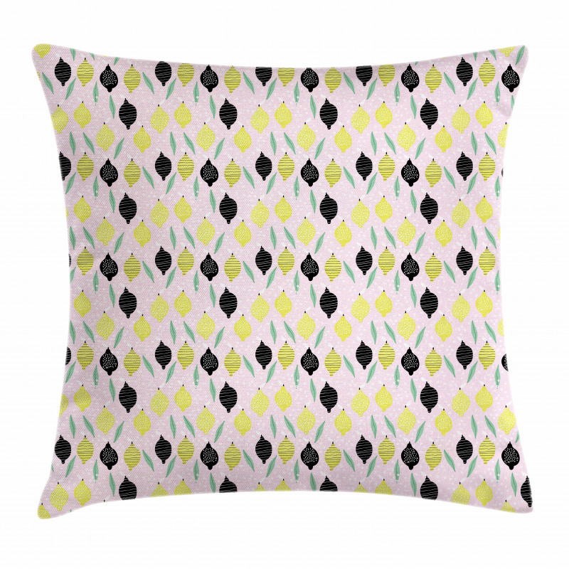 Crocked Line Lemons Pillow Cover