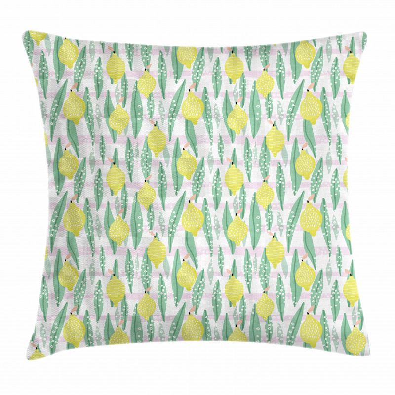 Lemon Leaves Pillow Cover