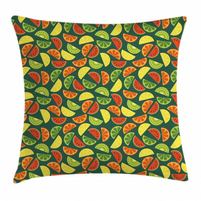 Healthy Organic Fruits Pillow Cover